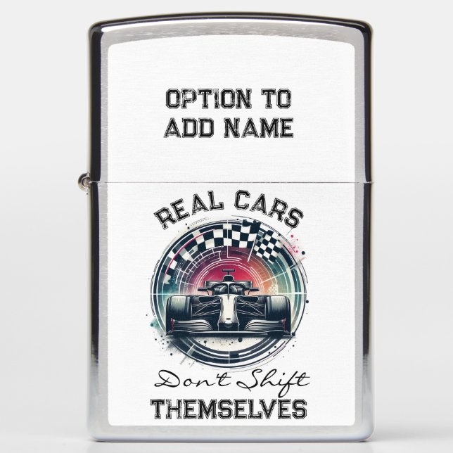 Car Lovers Rev Up Your Style Zippo Lighter (Front)
