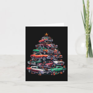 Car Madness Christmas Tree, Clic Muscle And Hotrod Card