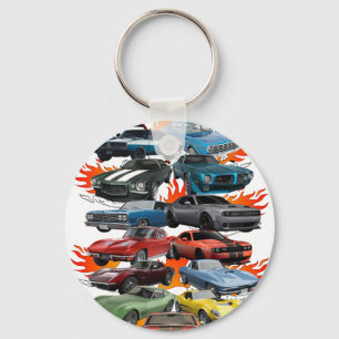 Car Madness! Muscle Cars, Classic Cars and Hot Rod Keychain