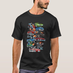 Car Madness Muscle Cars Classic Cars And Hotrods C T-Shirt