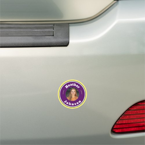 Car Magne _ Custom Personalized add name  photo Car Magnet