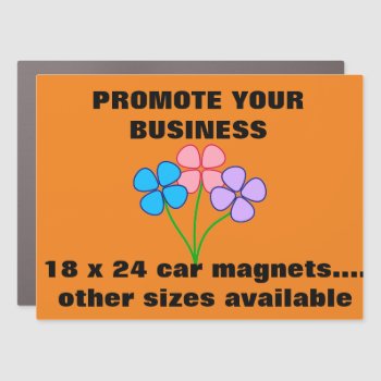 Car Magnet 18" X 24" Rectangle by CREATIVEforBUSINESS at Zazzle