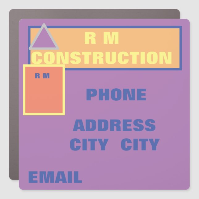 CAR MAGNET 7 x 7 Rectangle (Front)