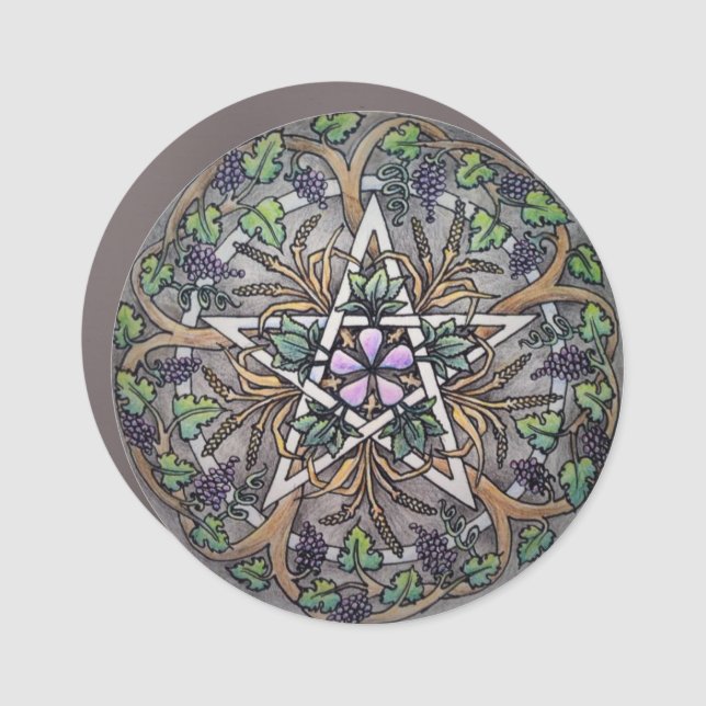 Car Magnet - Abundance Pentacle (Front)