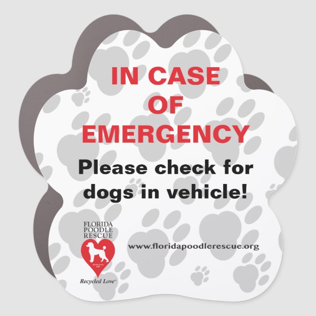 Car Magnet - Alert Dogs in Vehicle (Front)