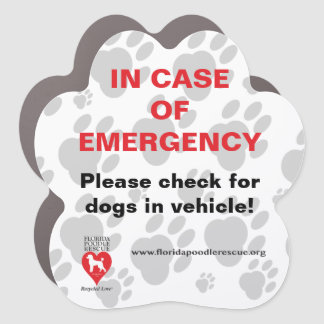 Car Magnet - Alert Dogs in Vehicle