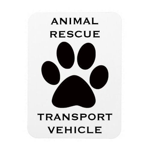 Car Magnet Animal Rescue Transport Vehicle Magnet
