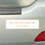 Car Magnet Bumper Uni White - Own Color at Zazzle