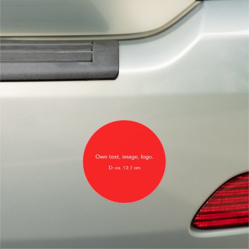 Car Magnet Circle uni Red