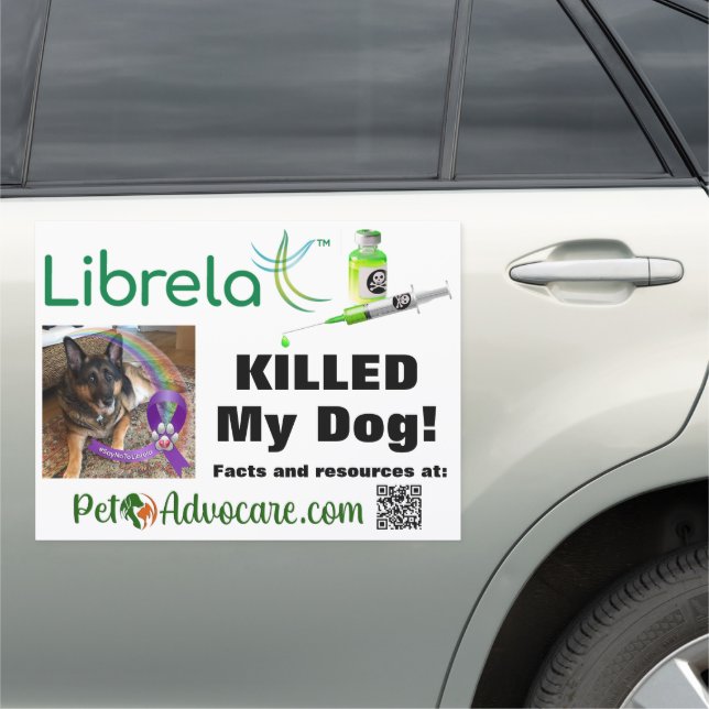 Car magnet customizable with your pet's picture (In Situ)