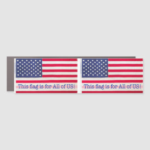Car Magnet - double with both flag messages 
