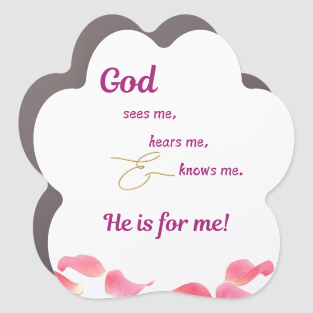 Car Magnet - God Sees Me (Front)