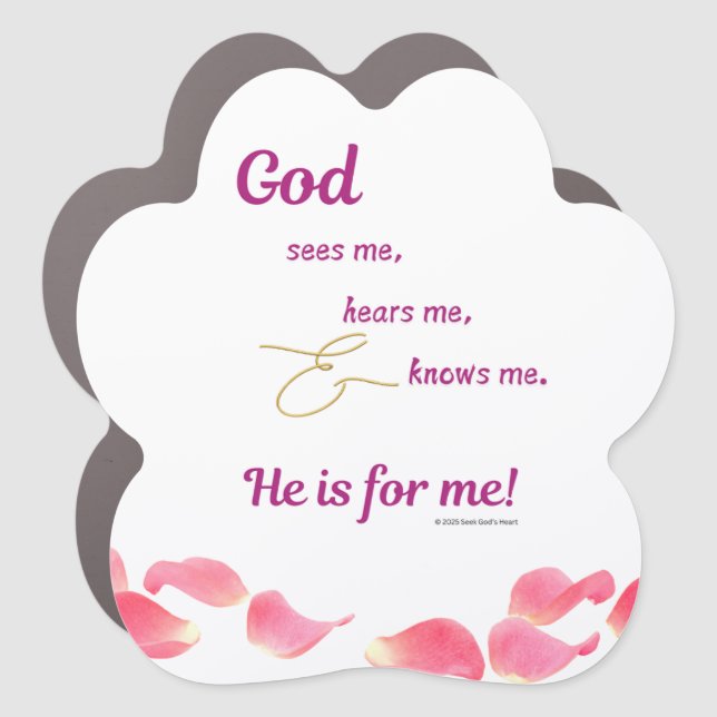 Car Magnet - God Sees Me (Front)