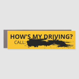 Car Magnet - How's My Driving? Call Splotch