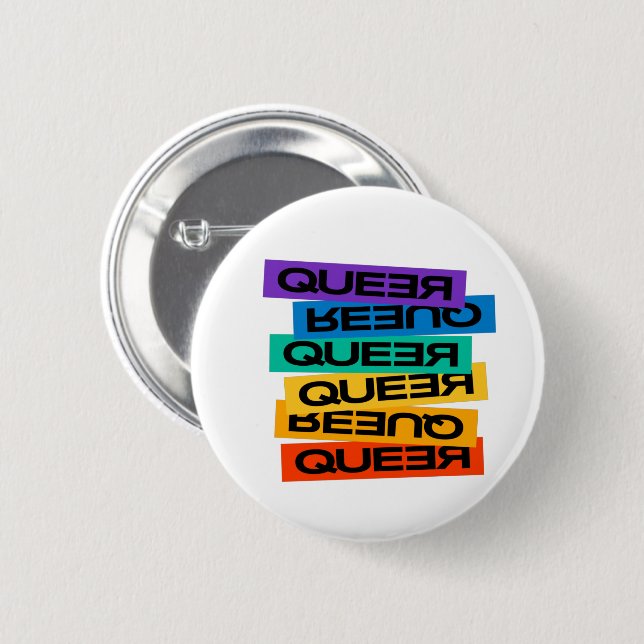 Car Magnet. LGBT+Pride. Queer.            Button (Front & Back)