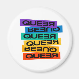 Car Magnet. LGBT+Pride. Queer. Button Magnet