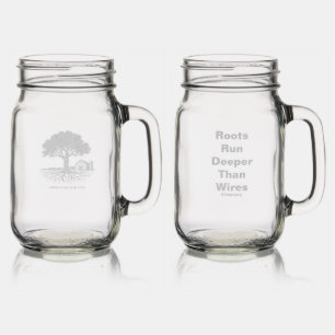 Car Magnet Mason Jar W/ Handle