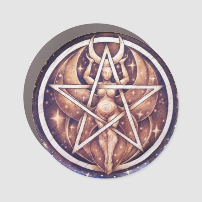 Car Magnet - Moon Goddess Pentacle (Front)