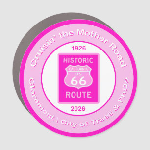 Car Magnet Route 66 Claremont