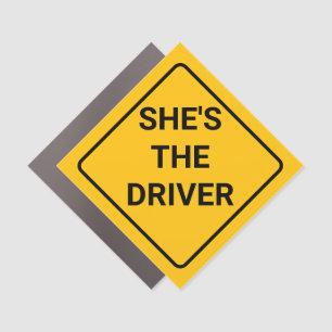 Car Magnet - She's The Driver