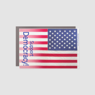 Car Magnet - "Support Democracy!" message vertical