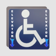 Car Magnet - Wheelchair in car - Elevator