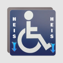 Car Magnet - Wheelchair in car - Rullestol heis