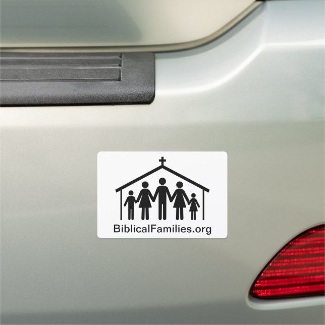 car magnet with BF logo (In Situ)