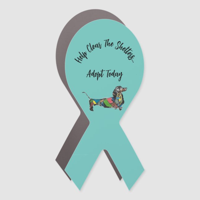 Car Magnet with Dachshund (Front)