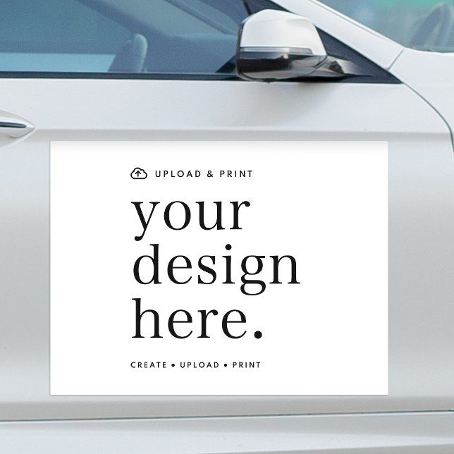 Car Magnet Your Design Upload 18" X 24" (Your own magnet creation, simply upload your photo or design artwork from Photoshop, Canva & more!)