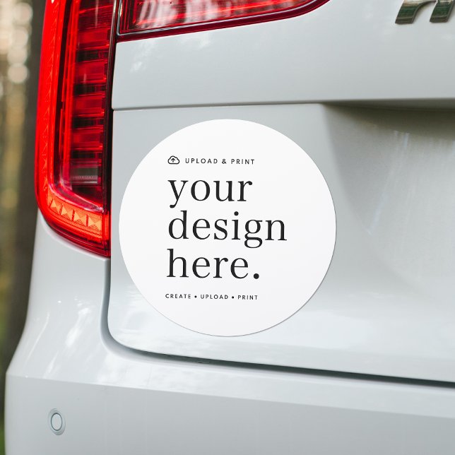 Car Magnet Your Design Upload 7" (Your own car magnet creation, upload your photo or design artwork from Photoshop, Canva & more!)