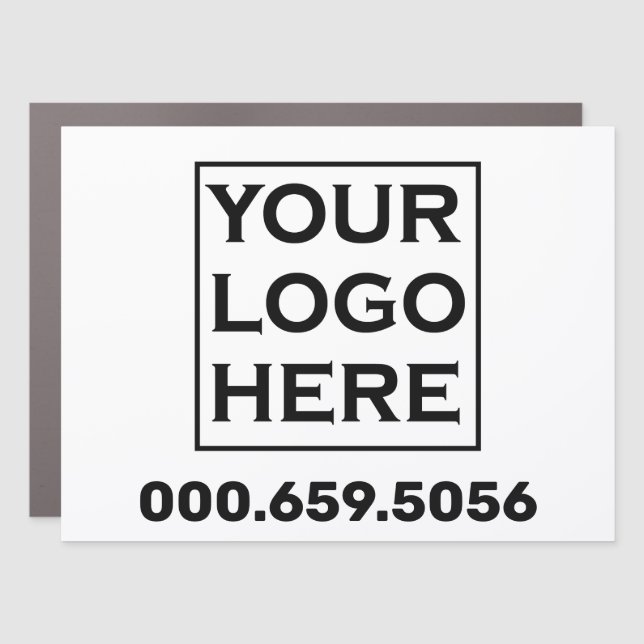Car Magnetic Business Sign Custom Logo Promotion  (Front)