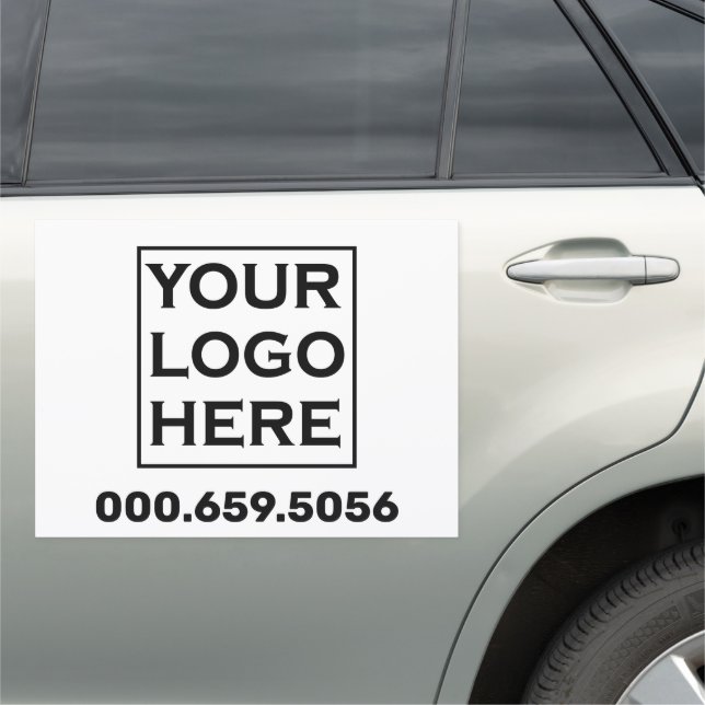 Car Magnetic Business Sign Custom Logo Promotion  (In Situ)