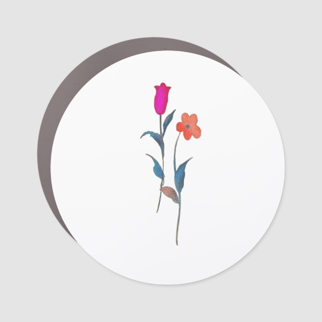 CAR MAGNETIC STICKER ART&DESIGN STYLE  CAR MAGNET (Front)