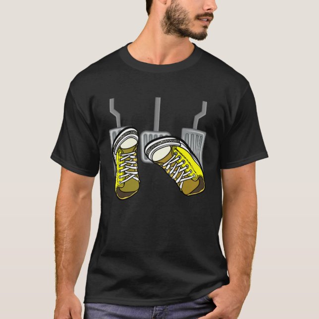 Car  Manual Car Pedals Stick Shift Gearbox Racing T-Shirt (Front)