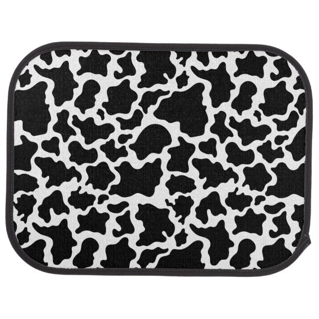 Car Mat Rear Set-Cow Print (Rear)