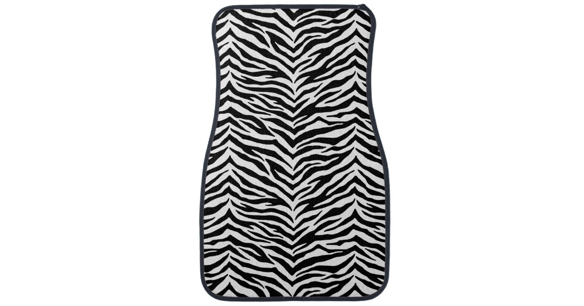 Car Mat SetZebra Print Zazzle