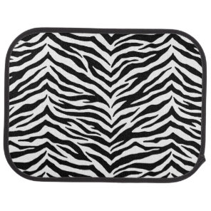 Car Mat Set-Zebra Print
