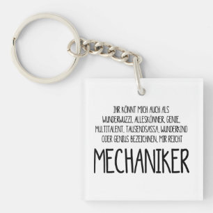 Car mechanic - all-rounder, genius, multi-talent keychain