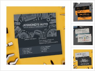 Car Mechanic - Auto repair Business Cards