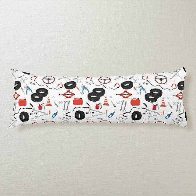 Car Mechanic Automotive Tools Body Pillow (Front)