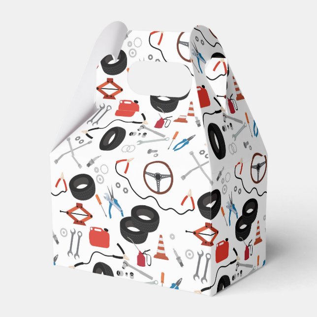 Car Mechanic Automotive Tools Favor Boxes (Front Side)