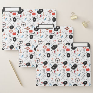 Car Mechanic Automotive Tools File Folder