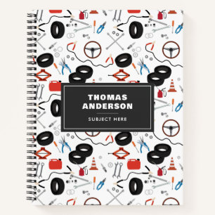 Car Mechanic Automotive Tools Notebook