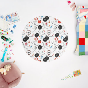 Car Mechanic Automotive Tools Theme Outdoor Rug