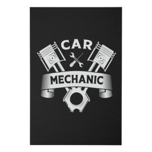 Car Mechanic Engine Mechanics Car Funny Gift Idea Faux Canvas Print