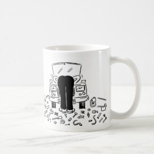 Car Mechanic Illustration on a Coffee Mug