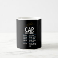 car mechanic repair garage funny gift present idea coffee mug