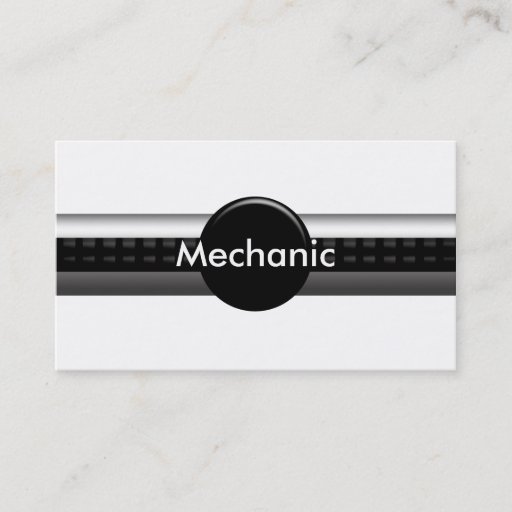 Customizable Mechanic Business Cards
