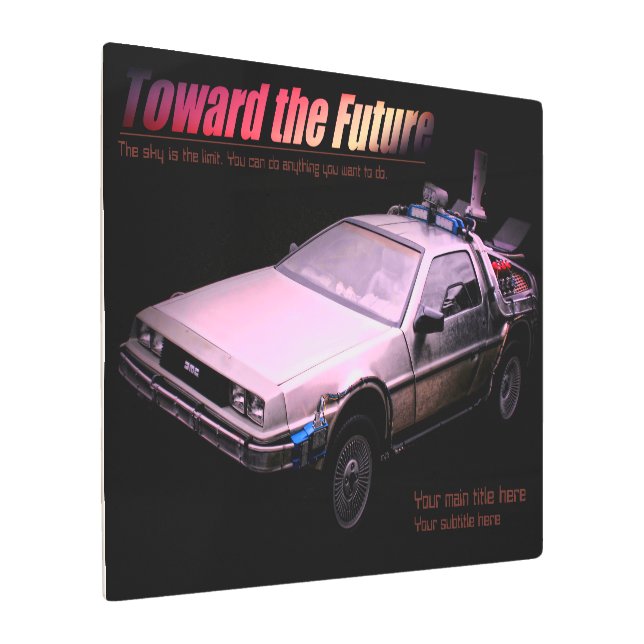 Car：Metal Wall Art (Angled)
